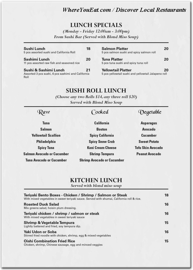 menu image