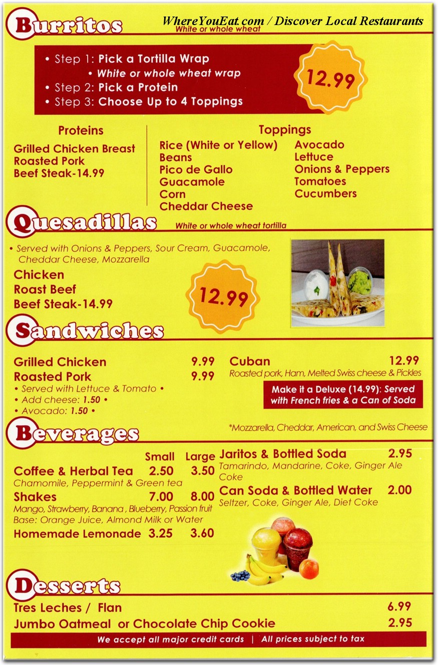 menu image