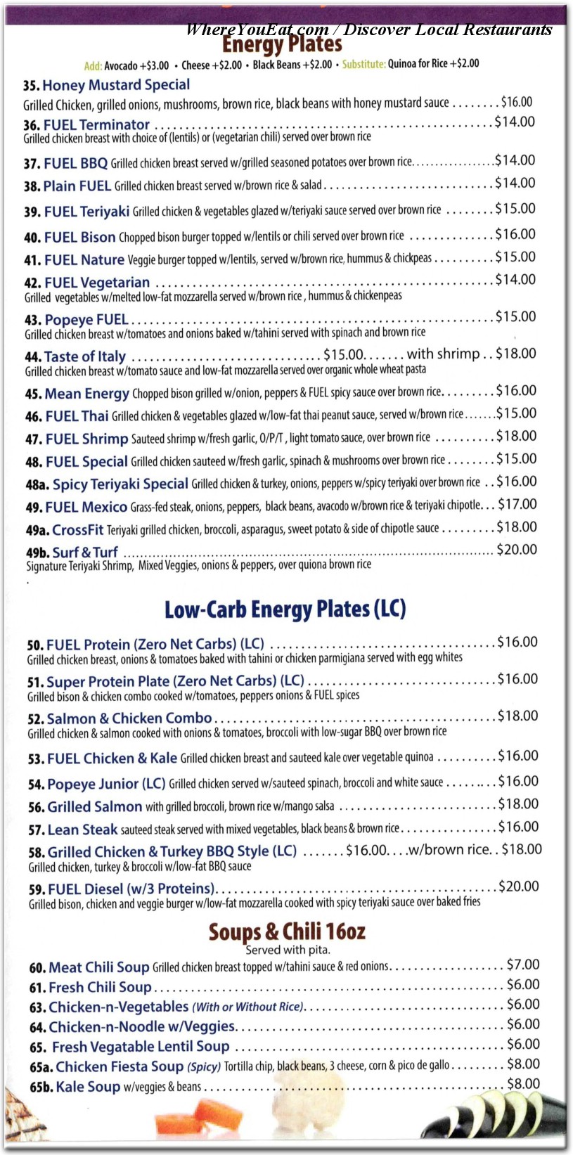 menu image