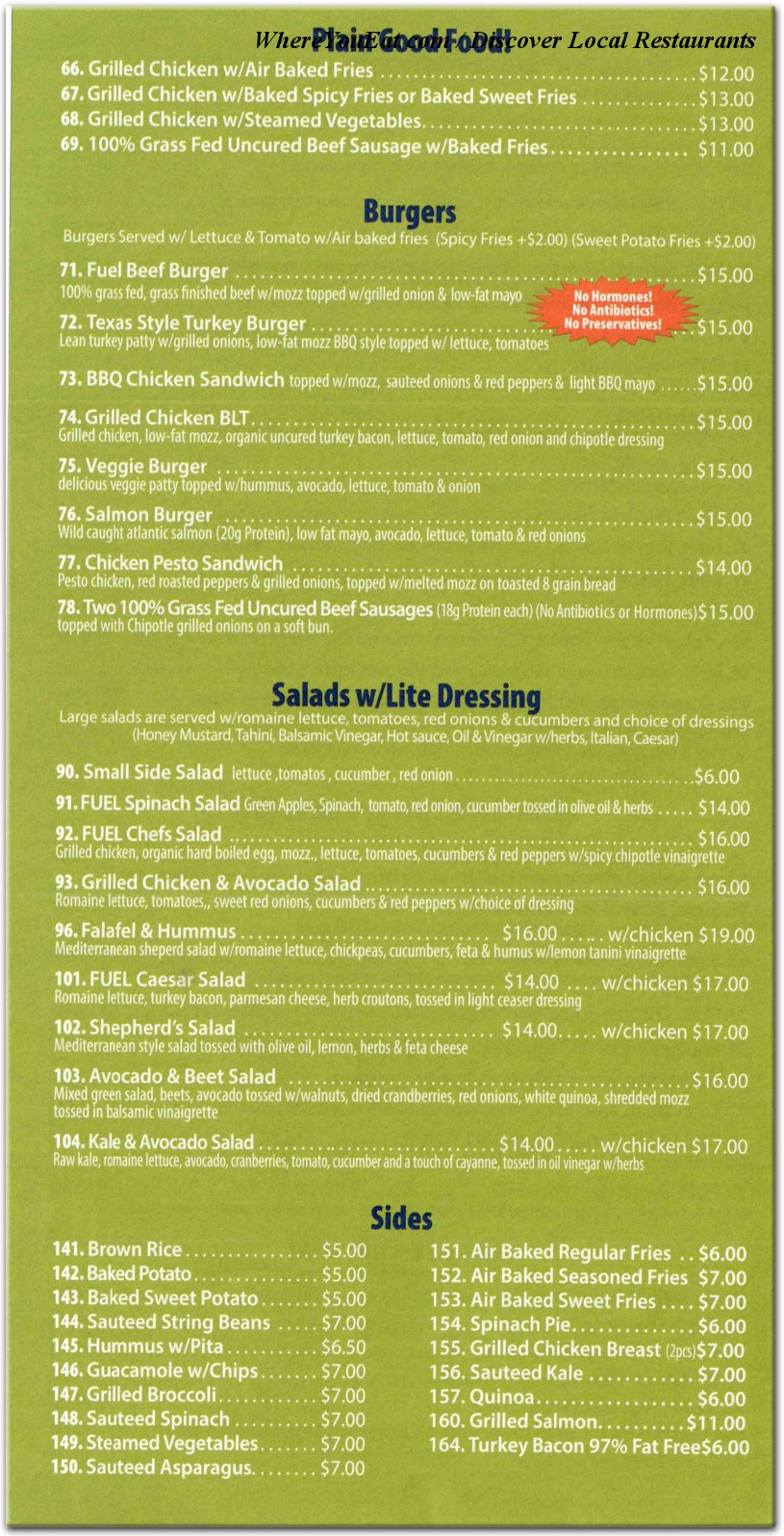 menu image