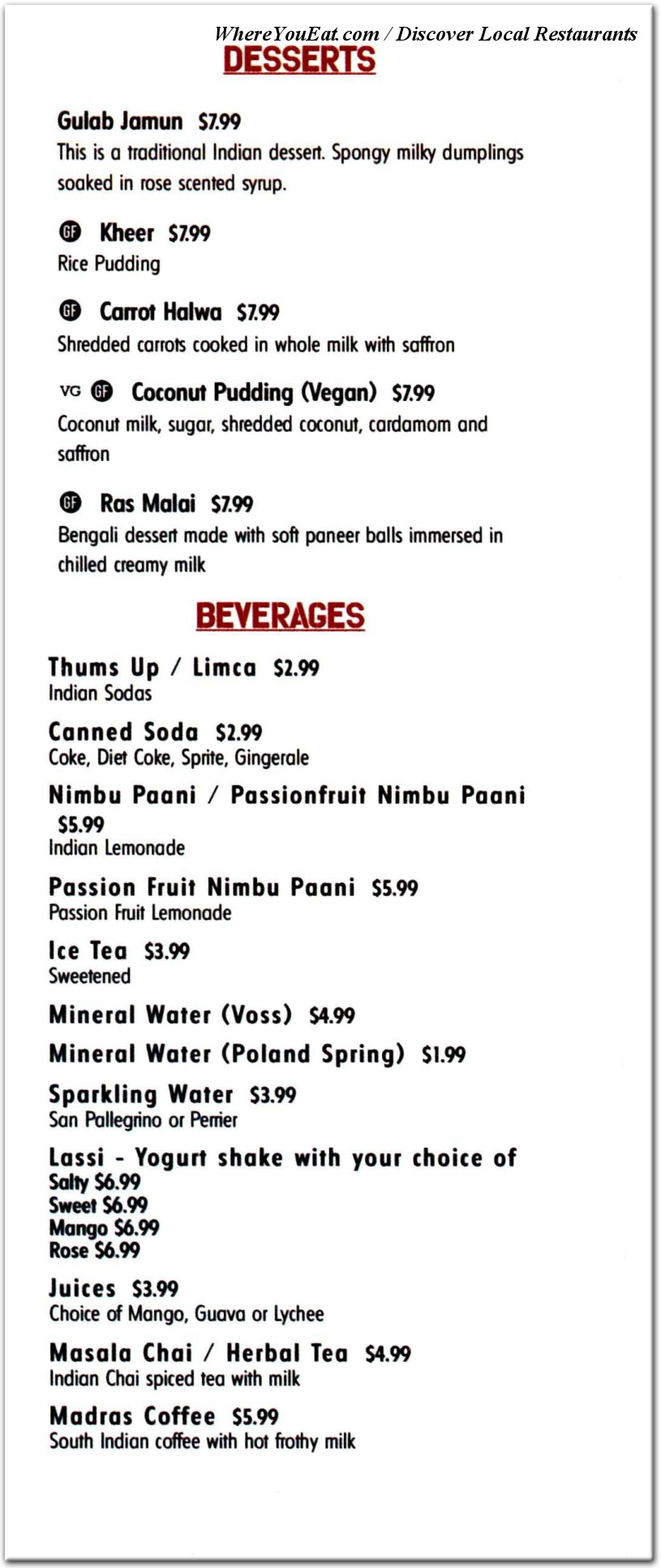 menu image