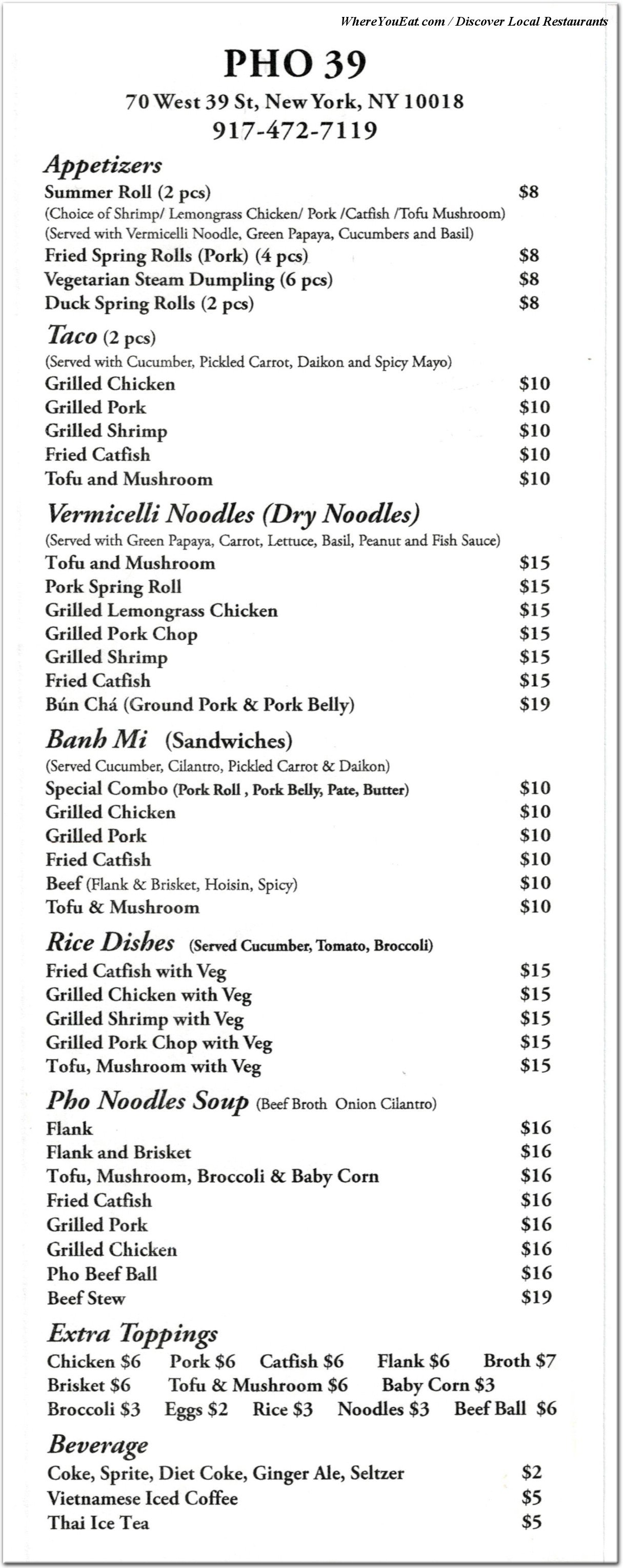 menu image