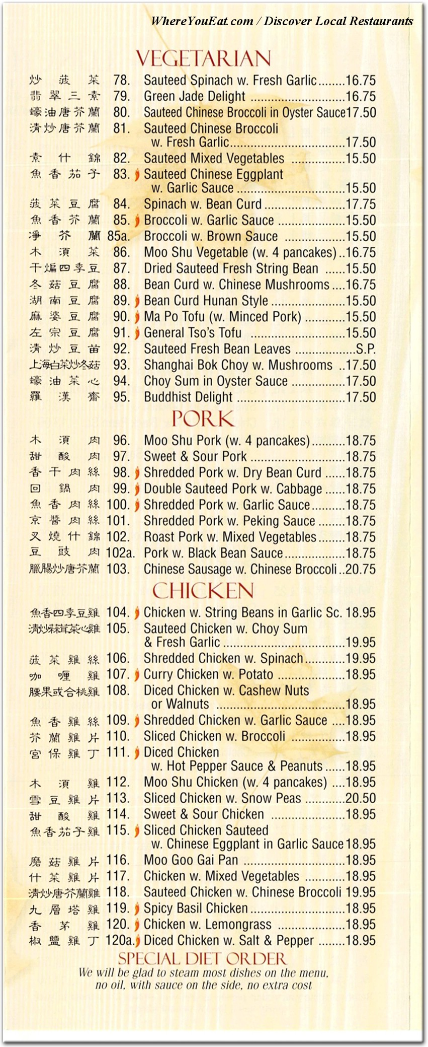 menu image