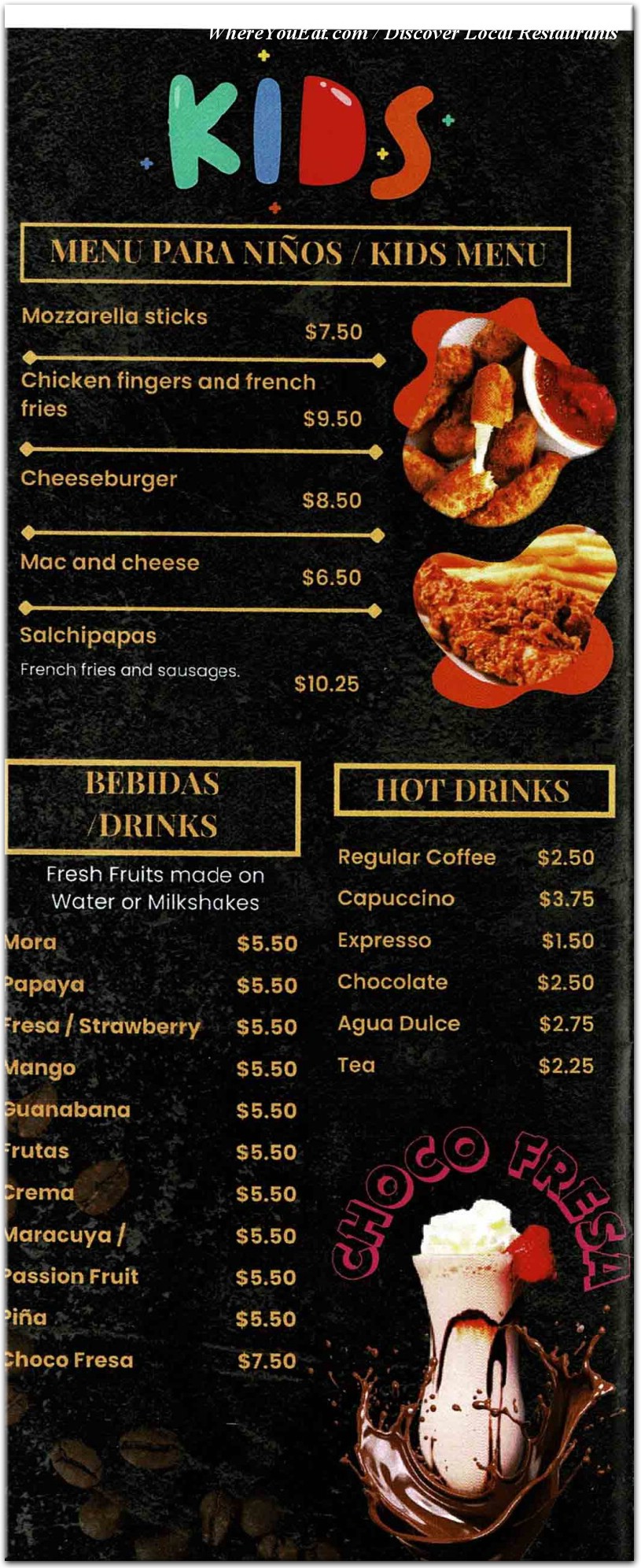 menu image