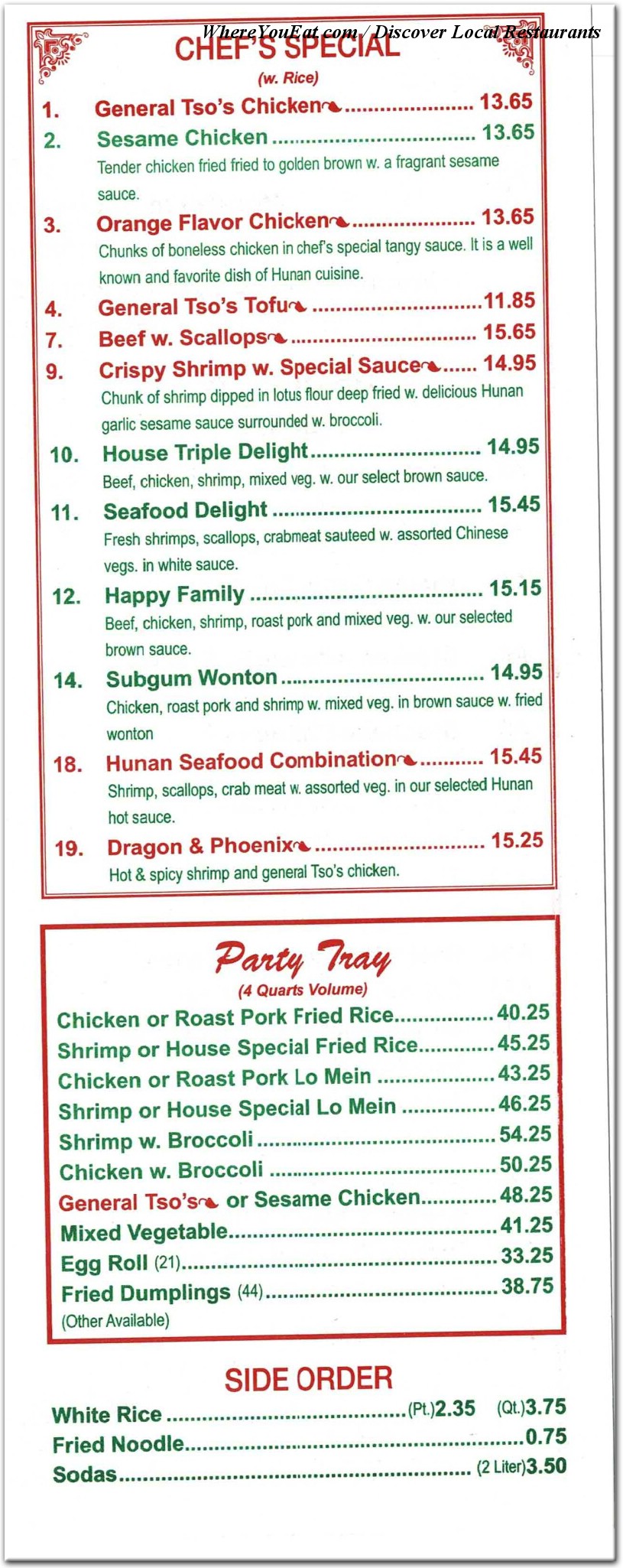 menu image