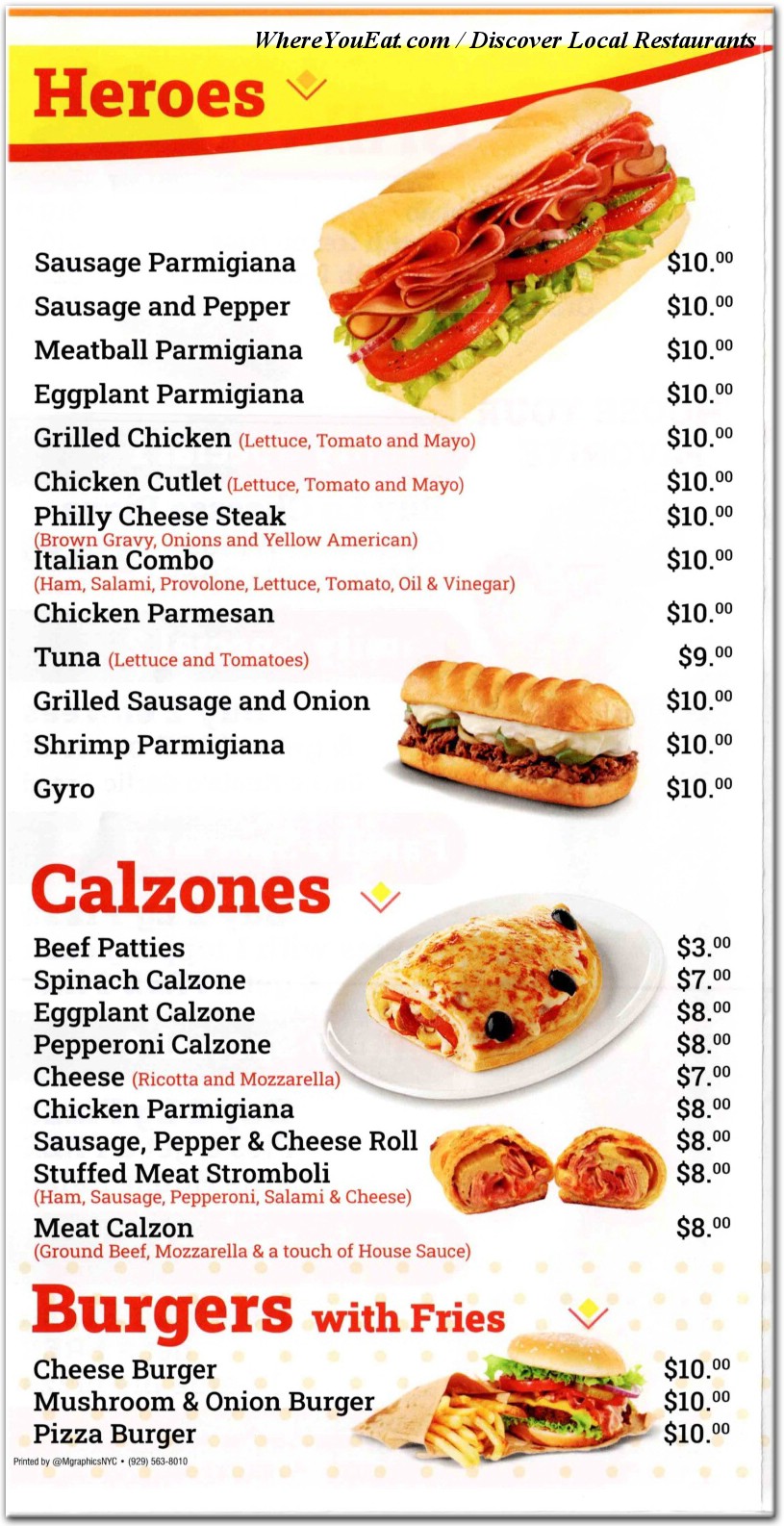 menu image