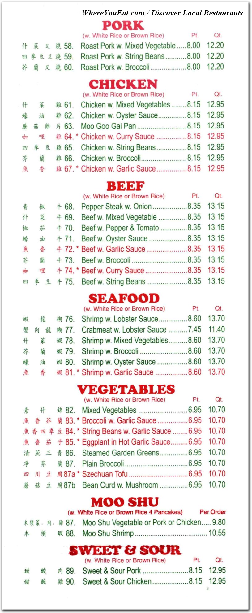 menu image