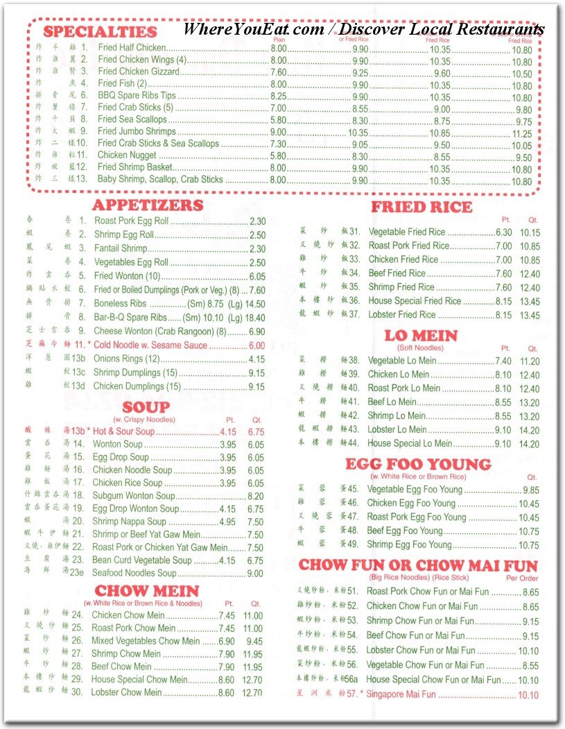 menu image
