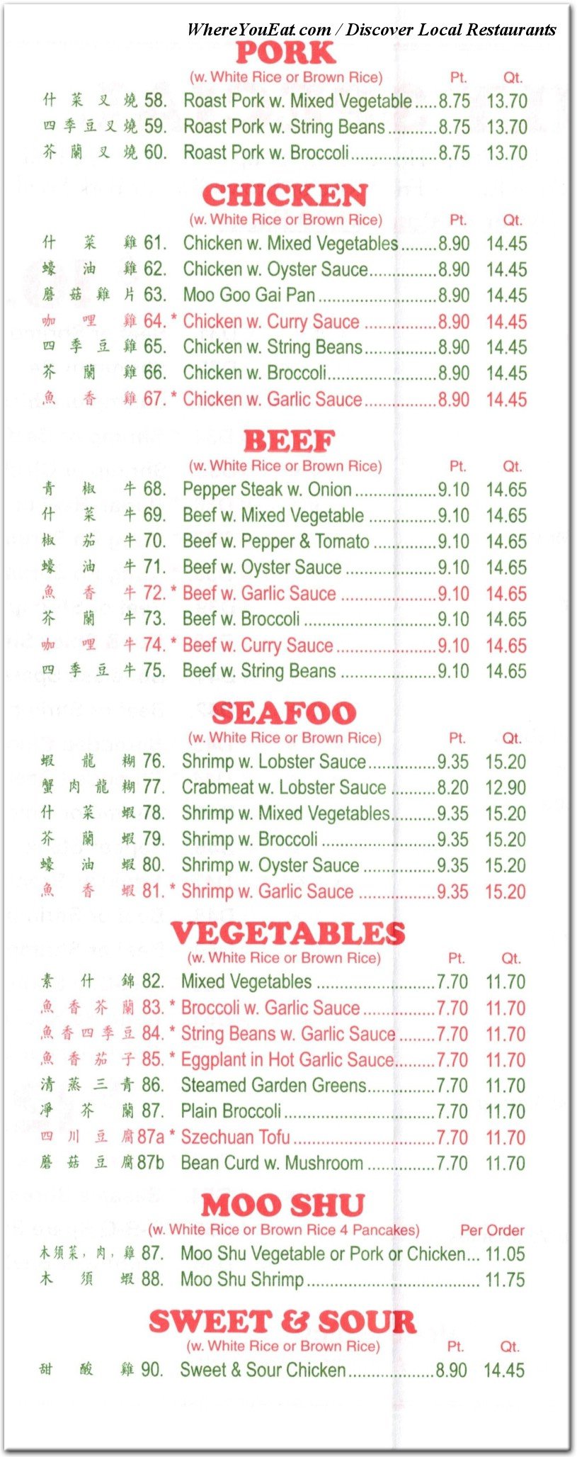 menu image