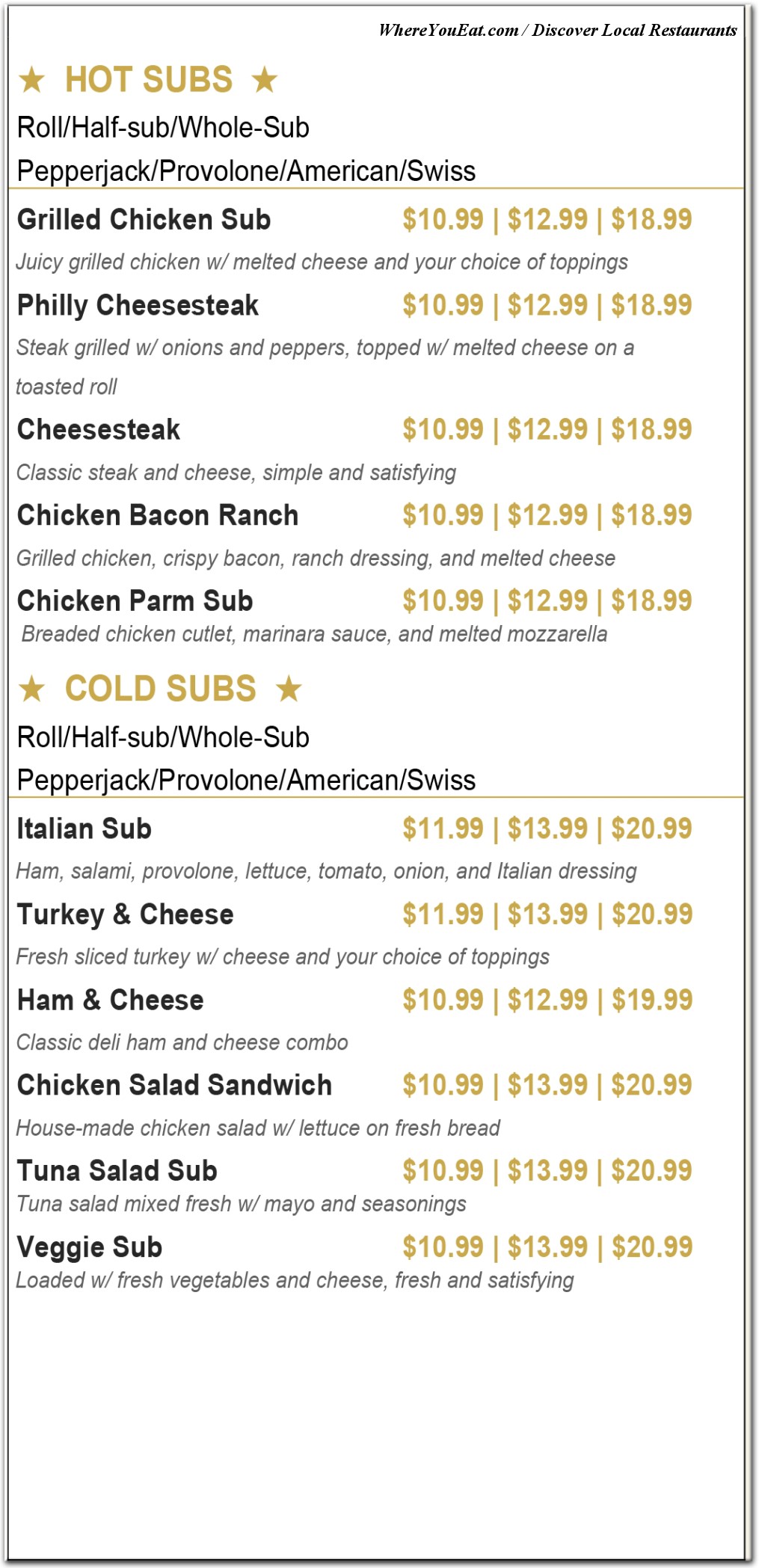 menu image