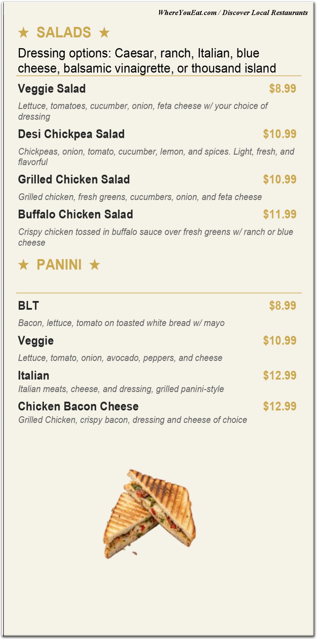 menu image