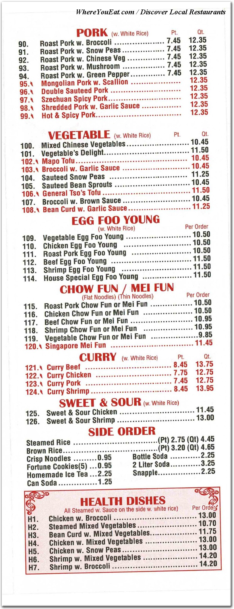 menu image