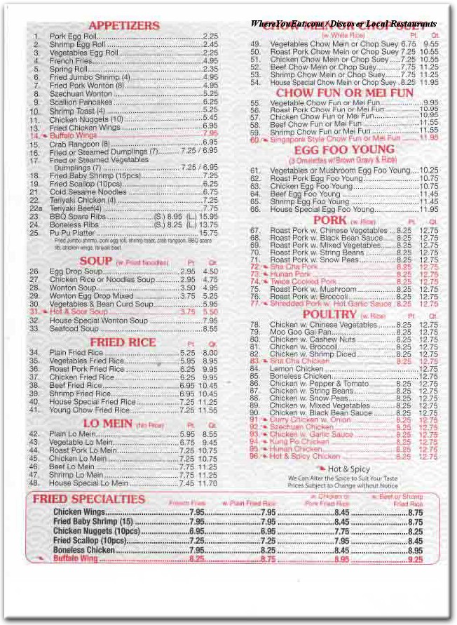 menu image