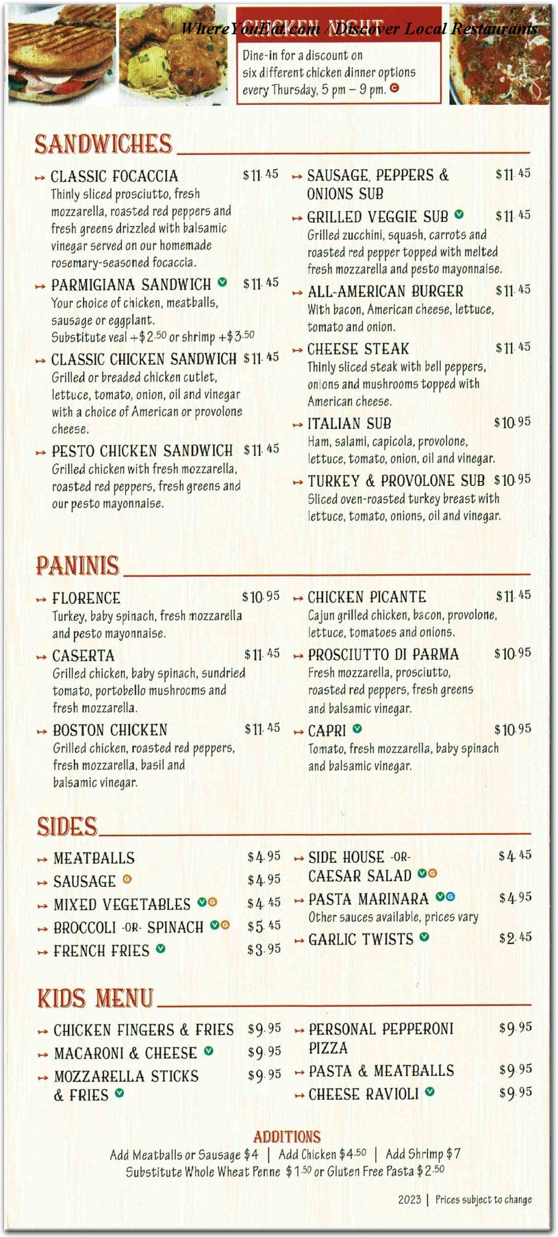 menu image