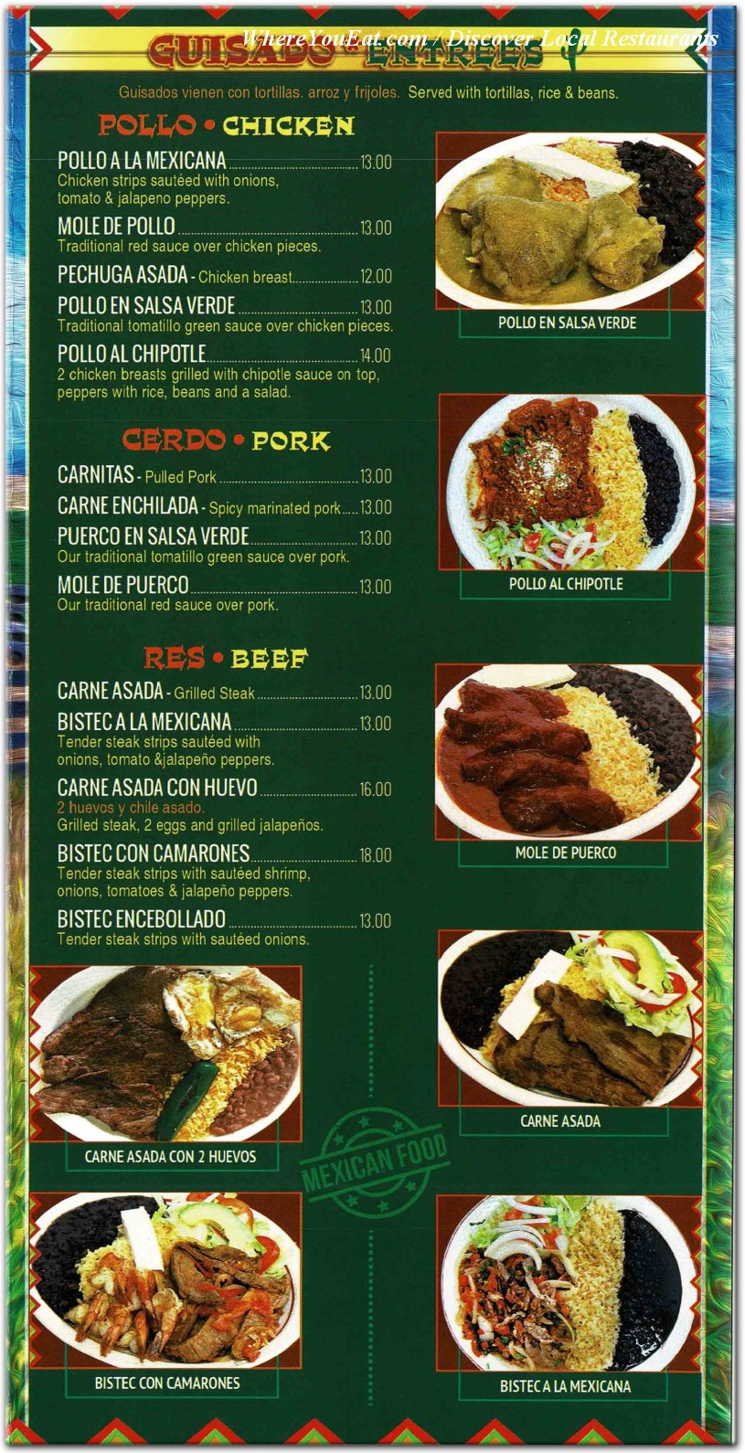 menu image