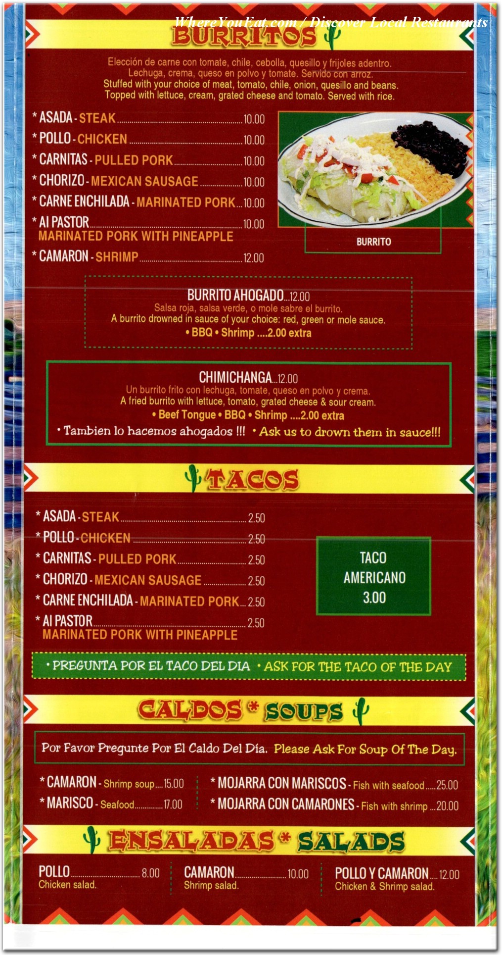 menu image