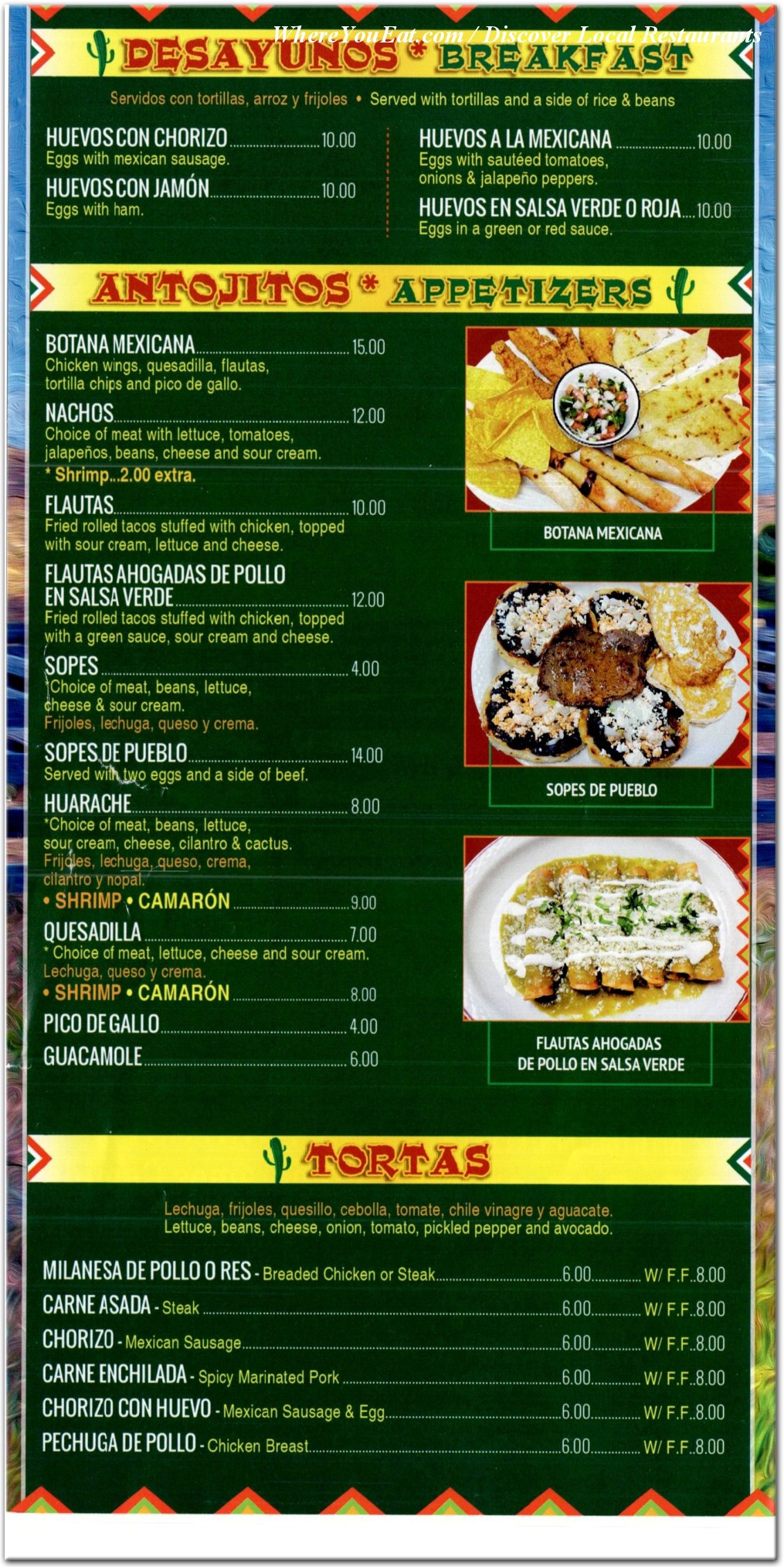 menu image