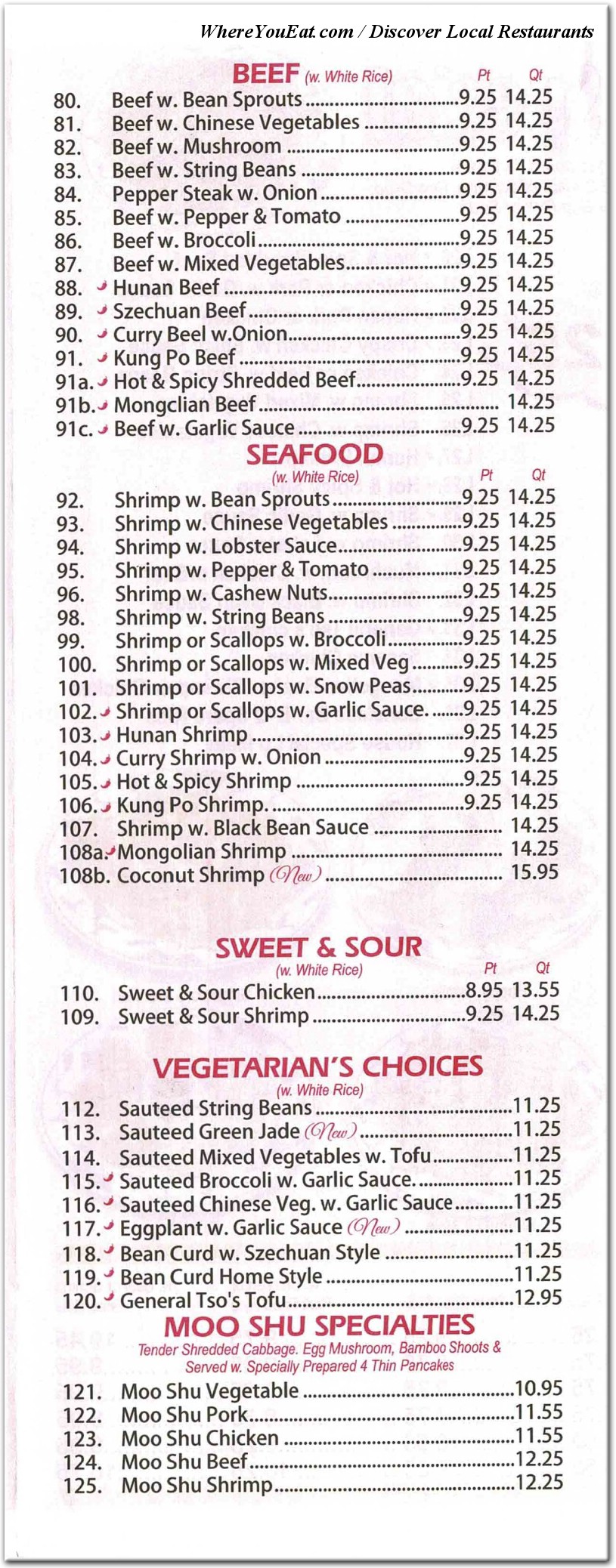 menu image