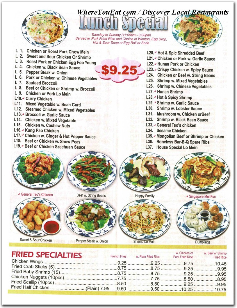 menu image