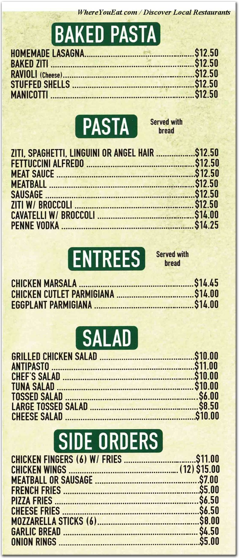 menu image