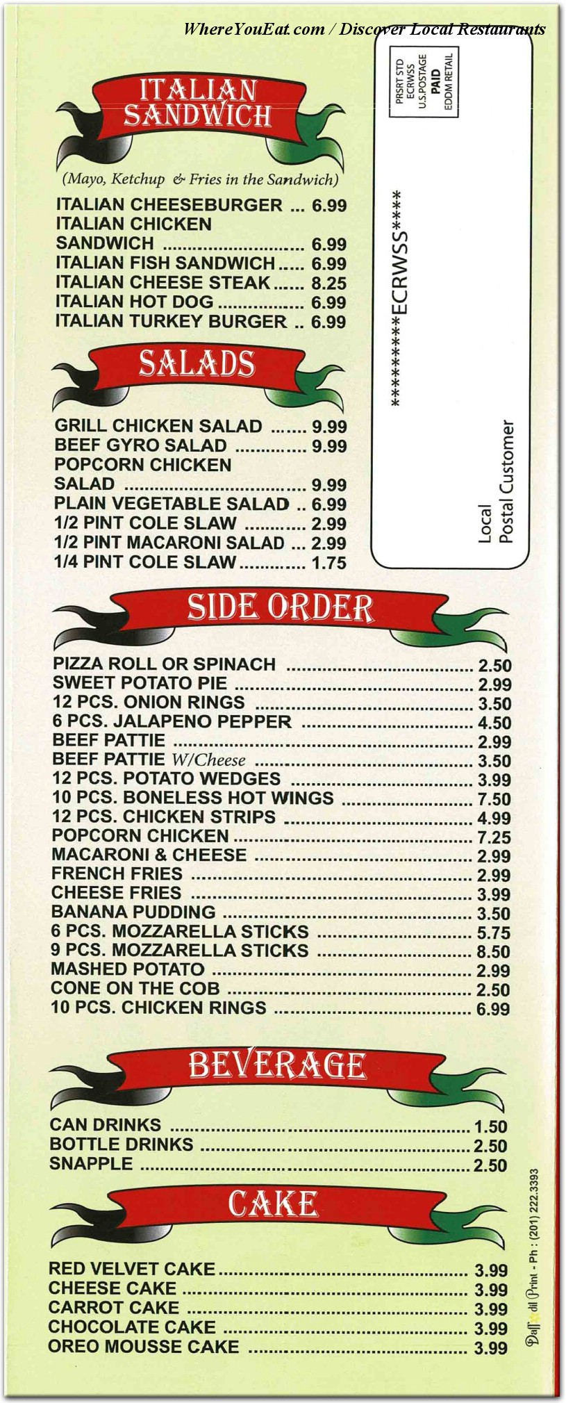 menu image