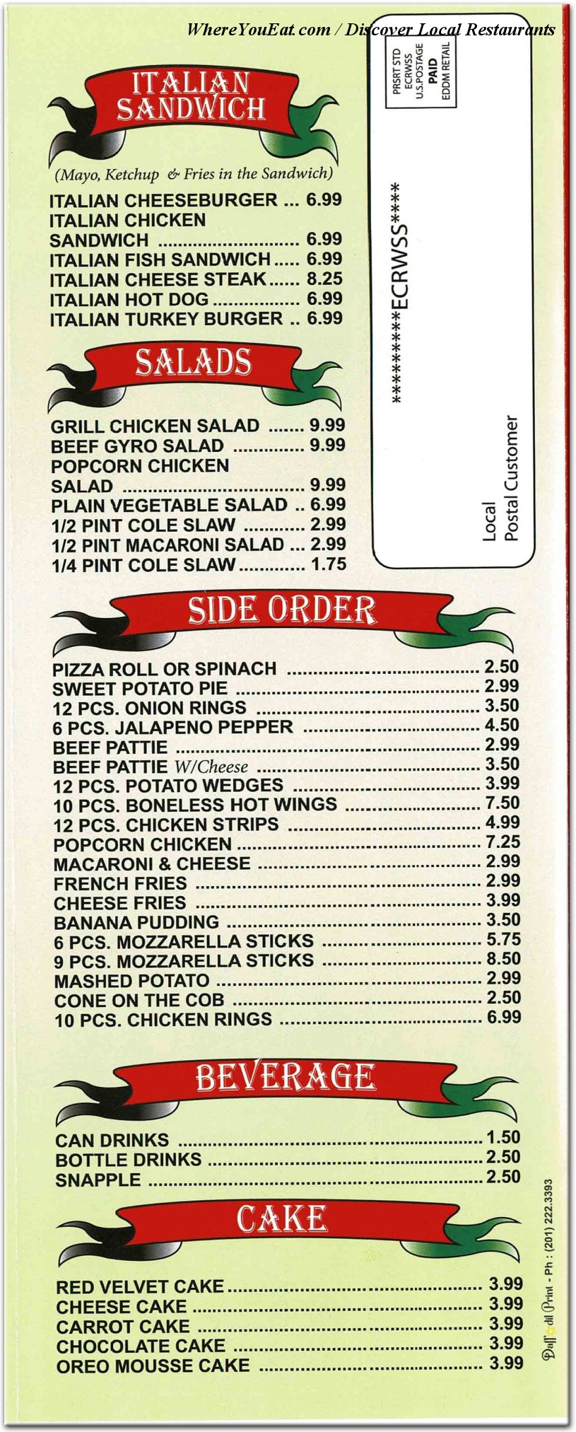 menu image