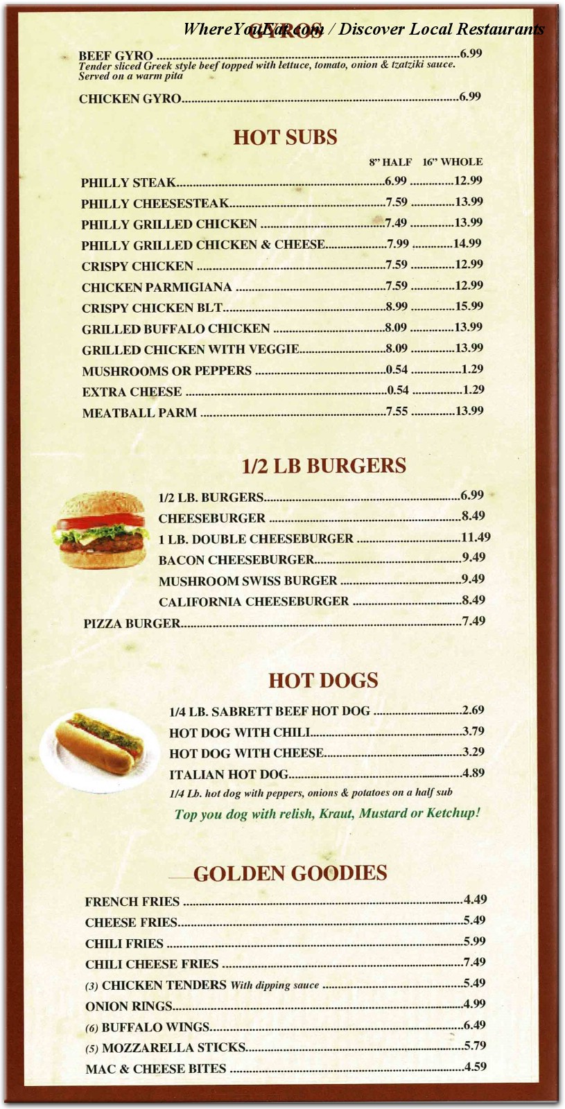 menu image