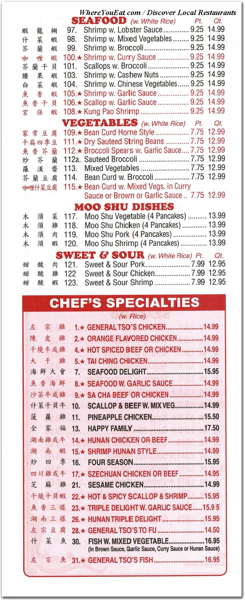 menu image