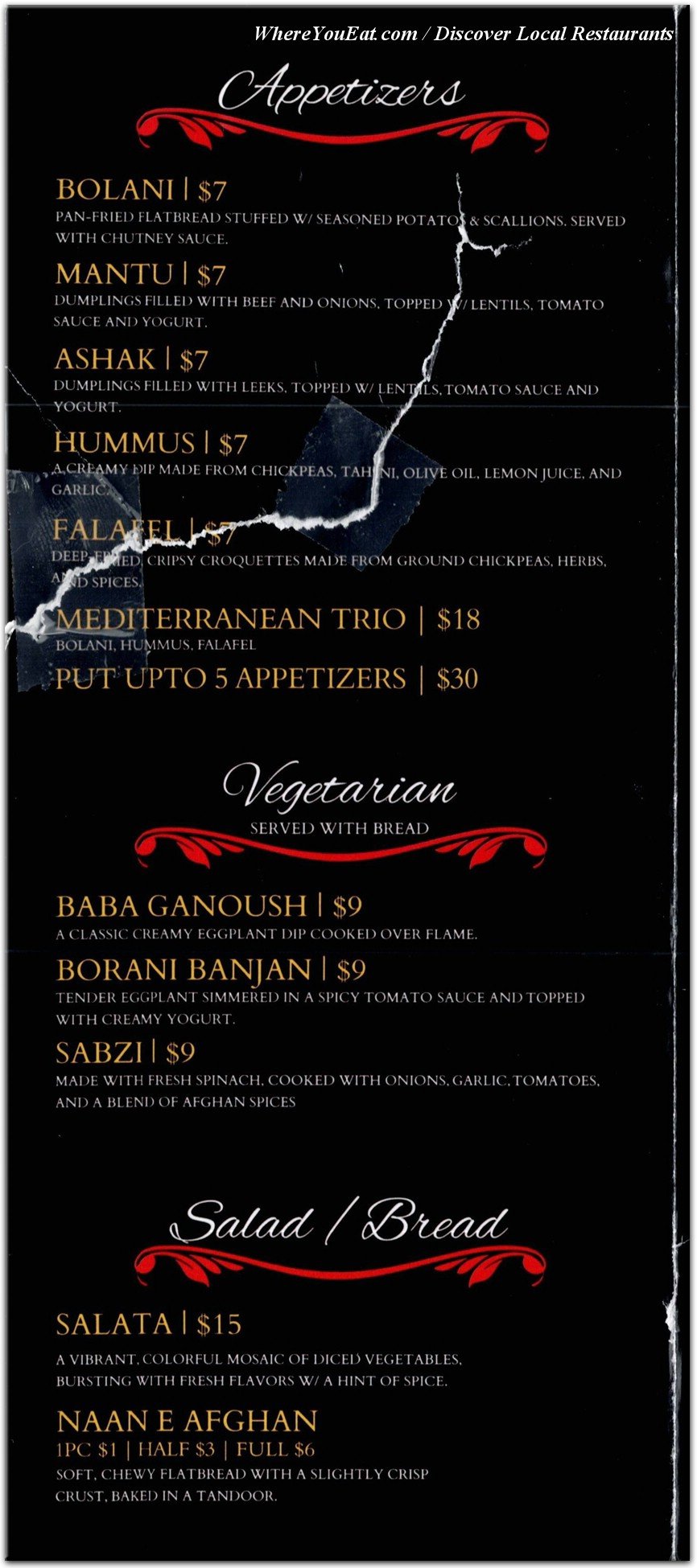 menu image