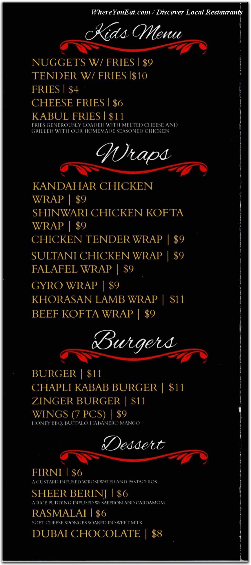 menu image