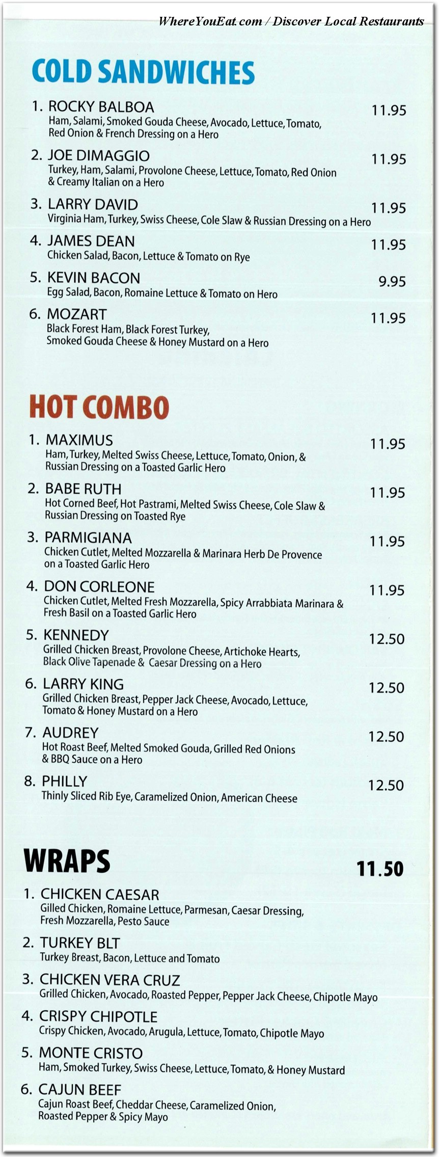 menu image