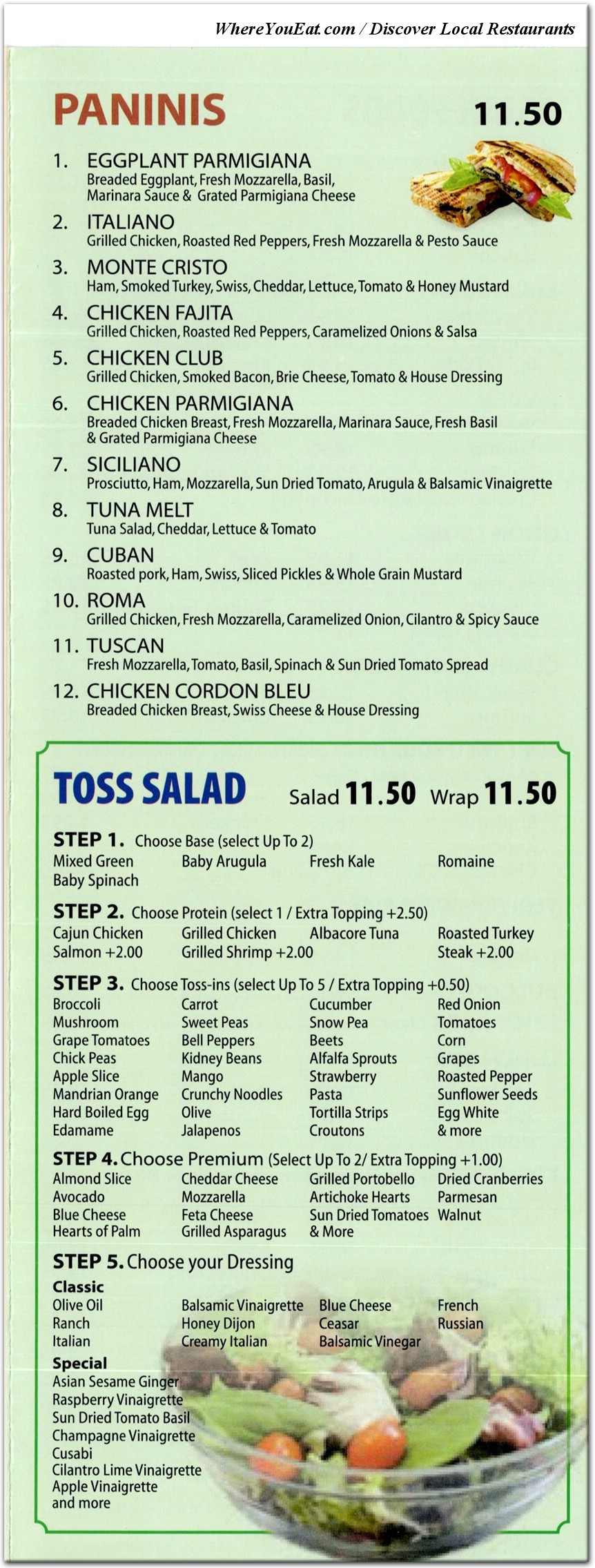 menu image