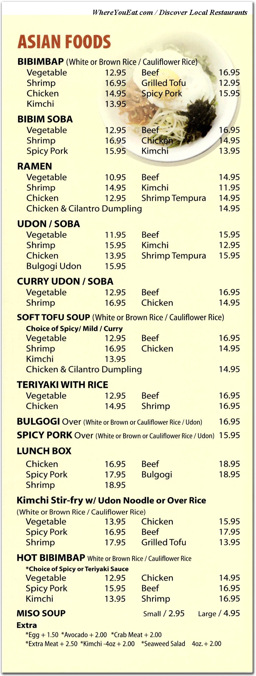 menu image
