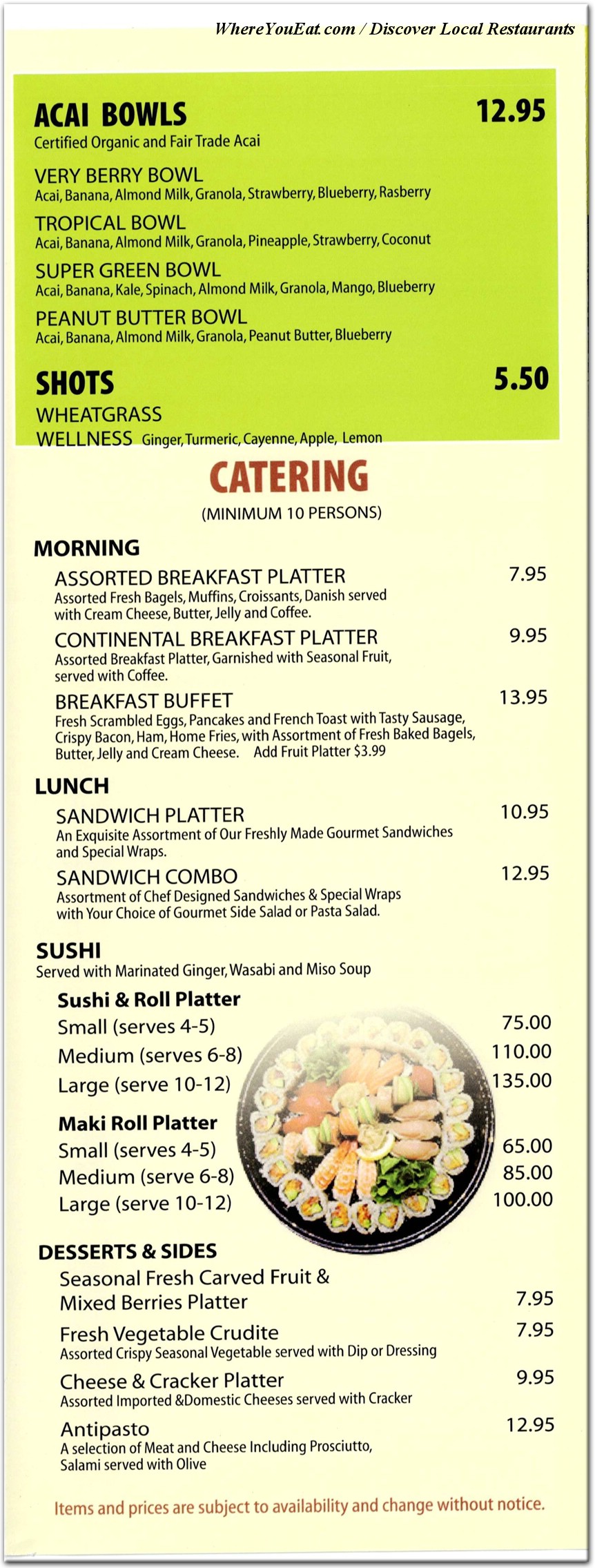 menu image