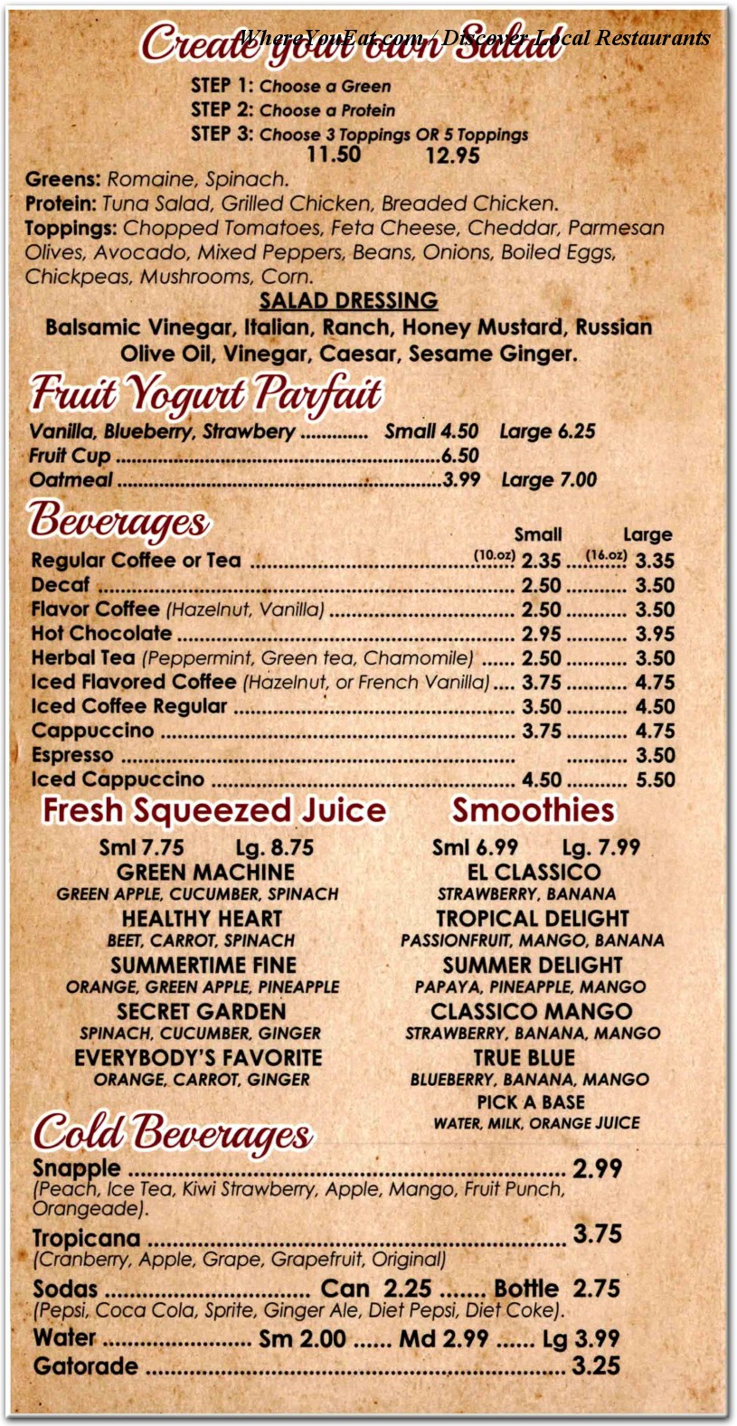 menu image