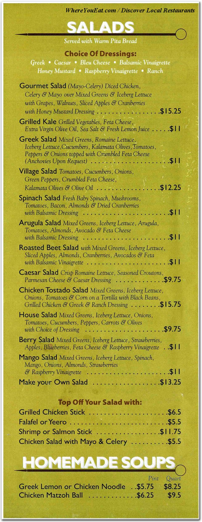 menu image