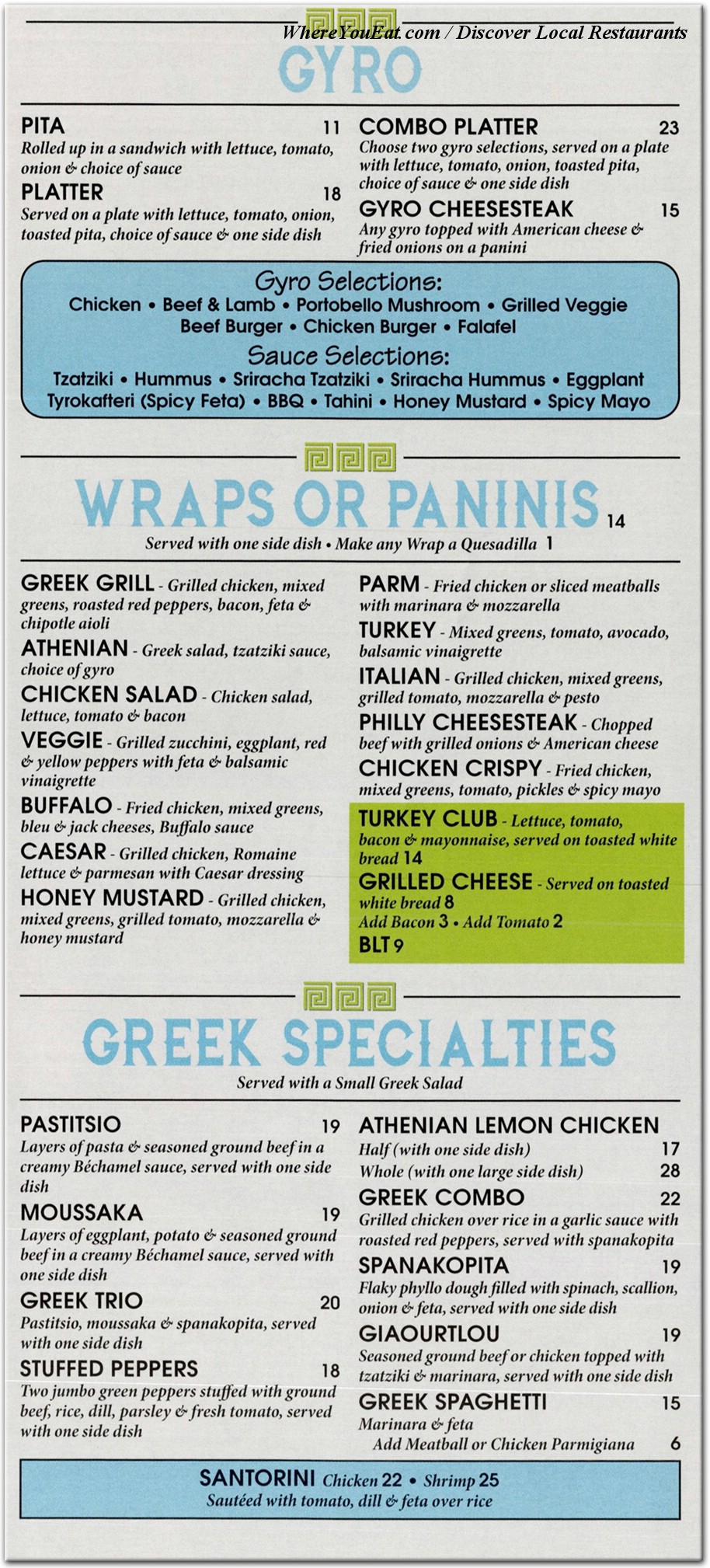 menu image