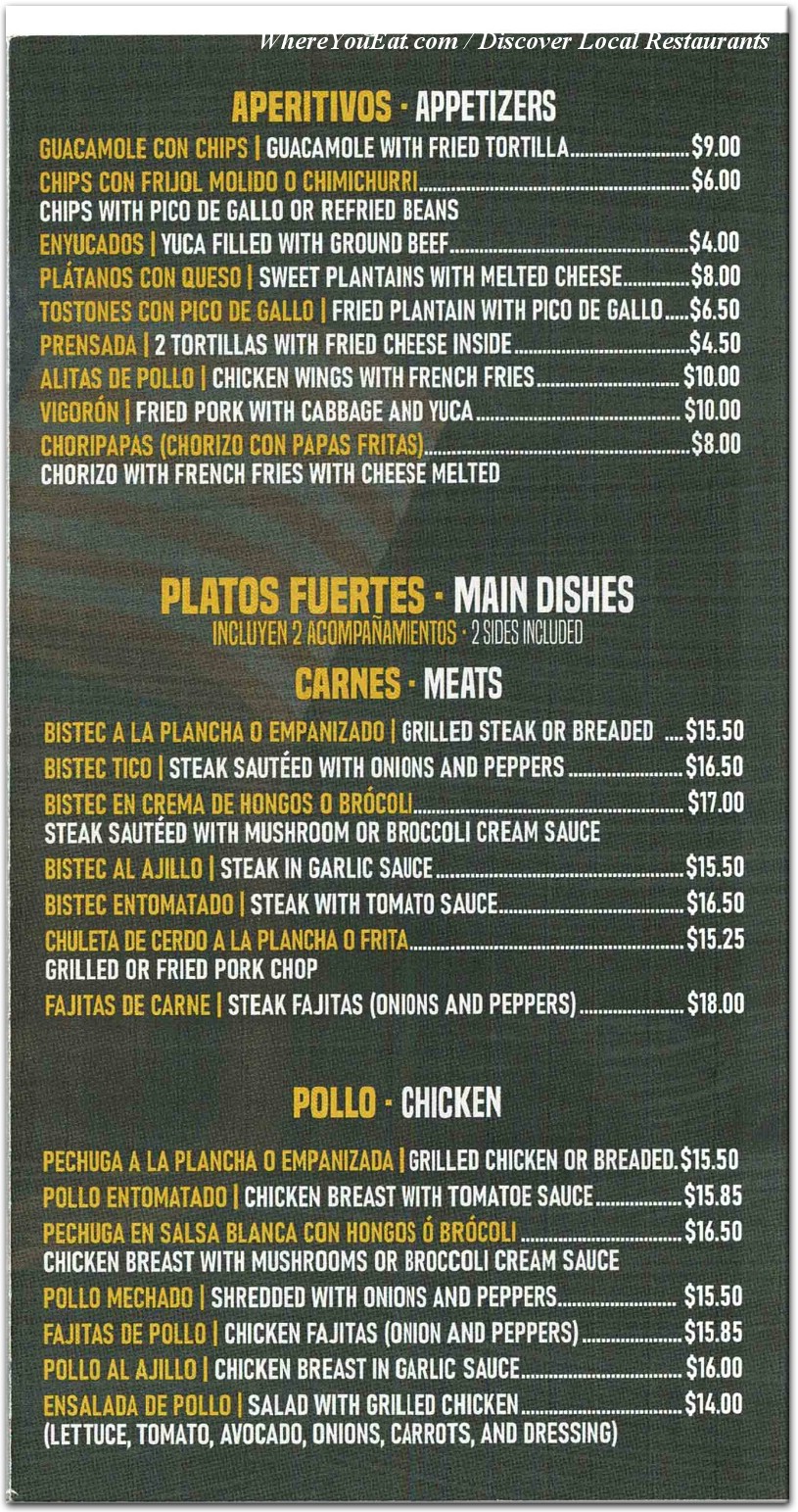 menu image