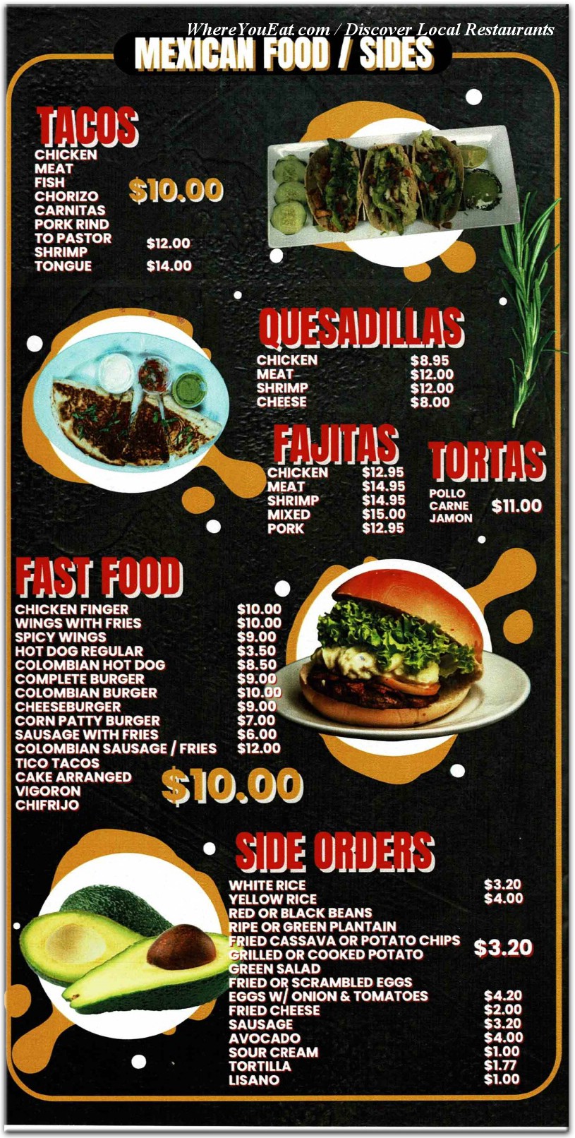 menu image