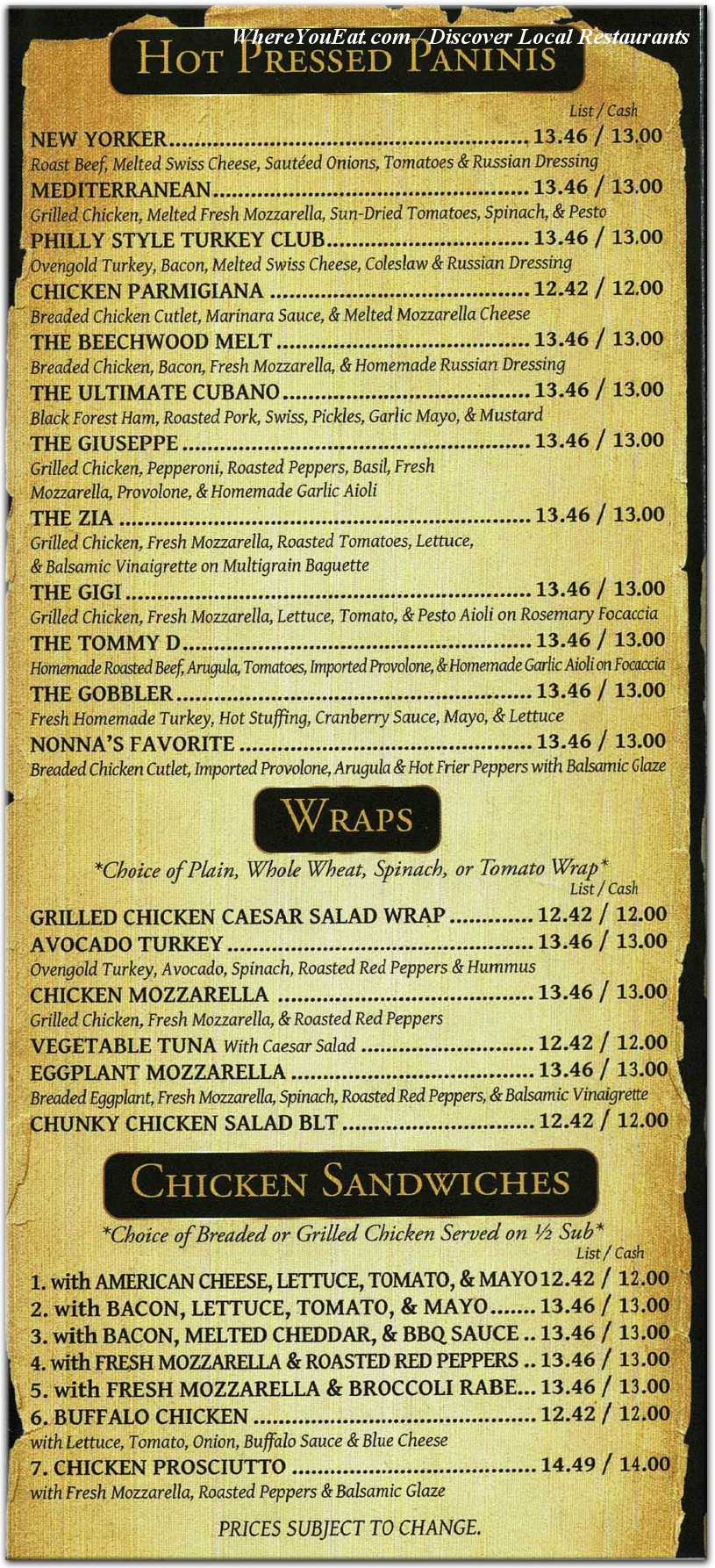 menu image