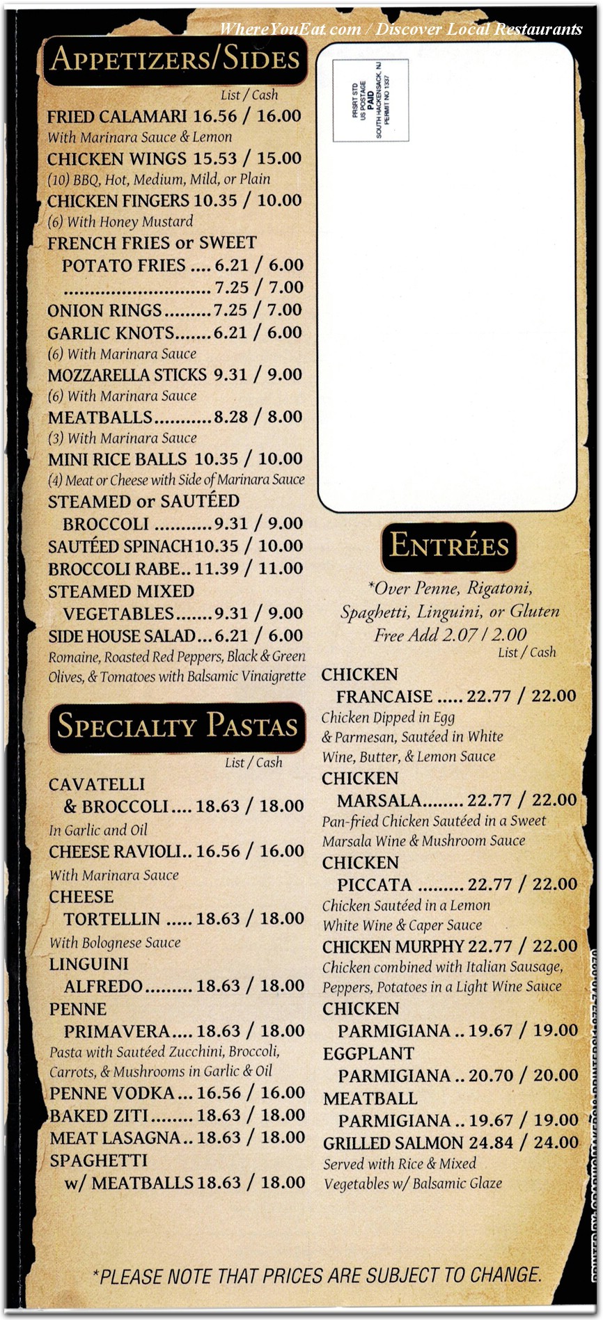 menu image