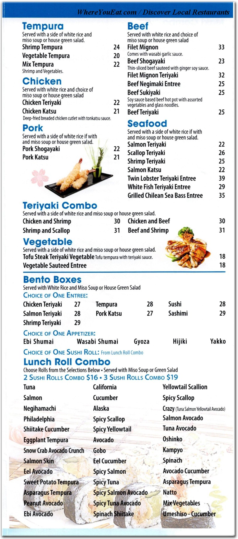 menu image