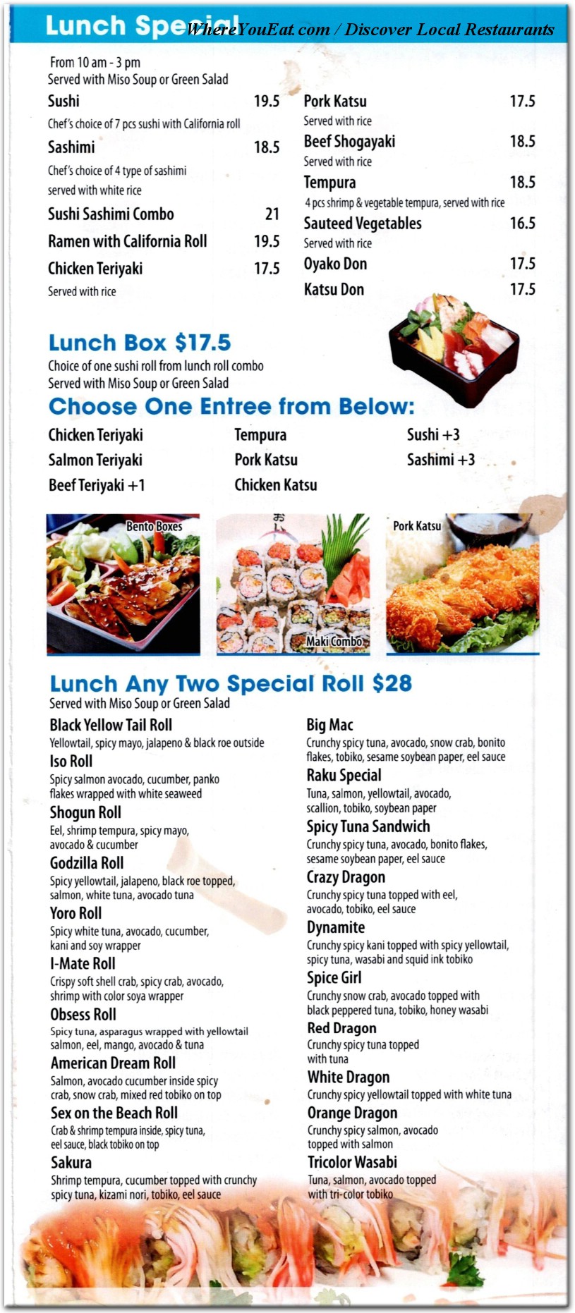 menu image