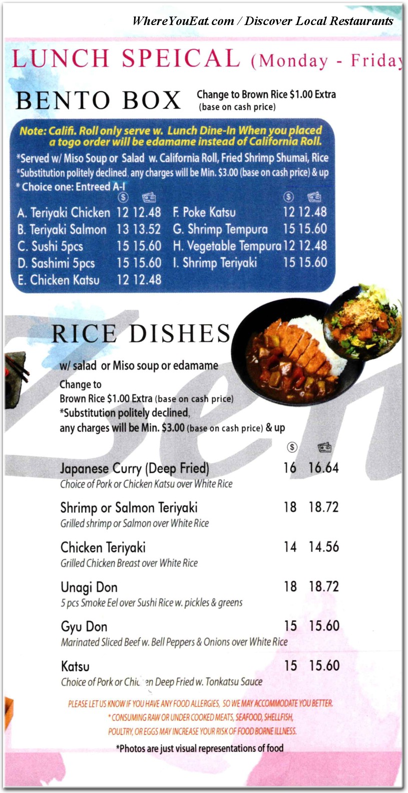 menu image