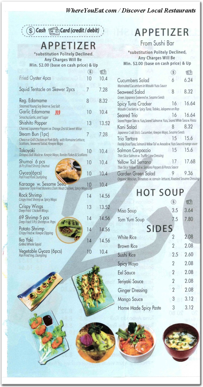 menu image
