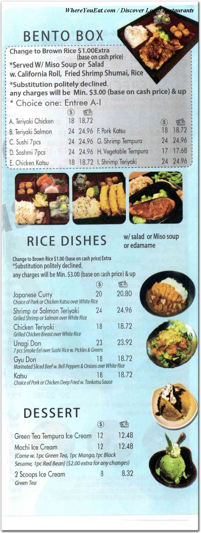 menu image