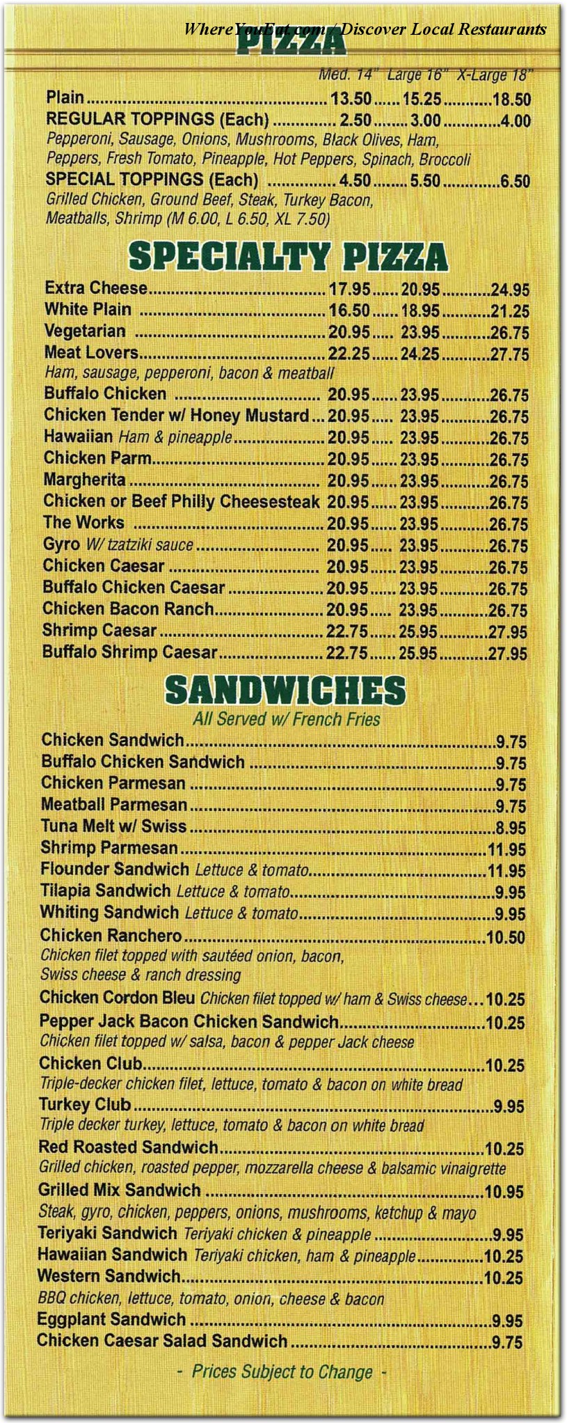 menu image