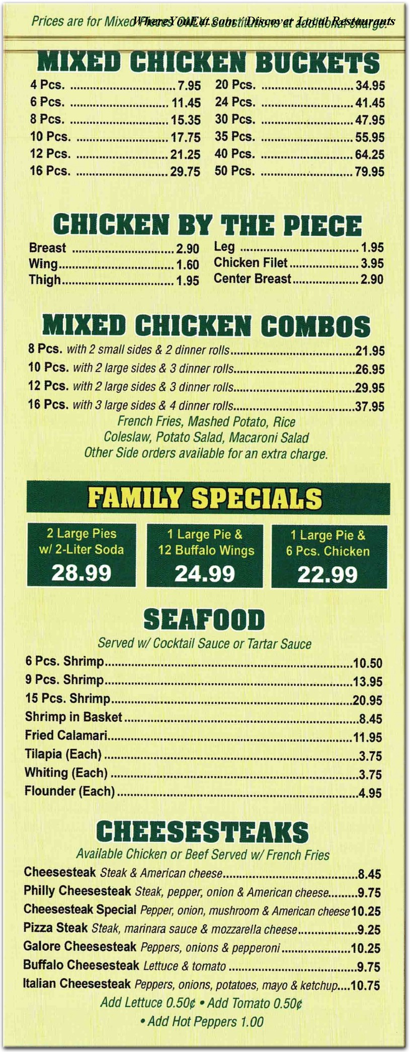 menu image