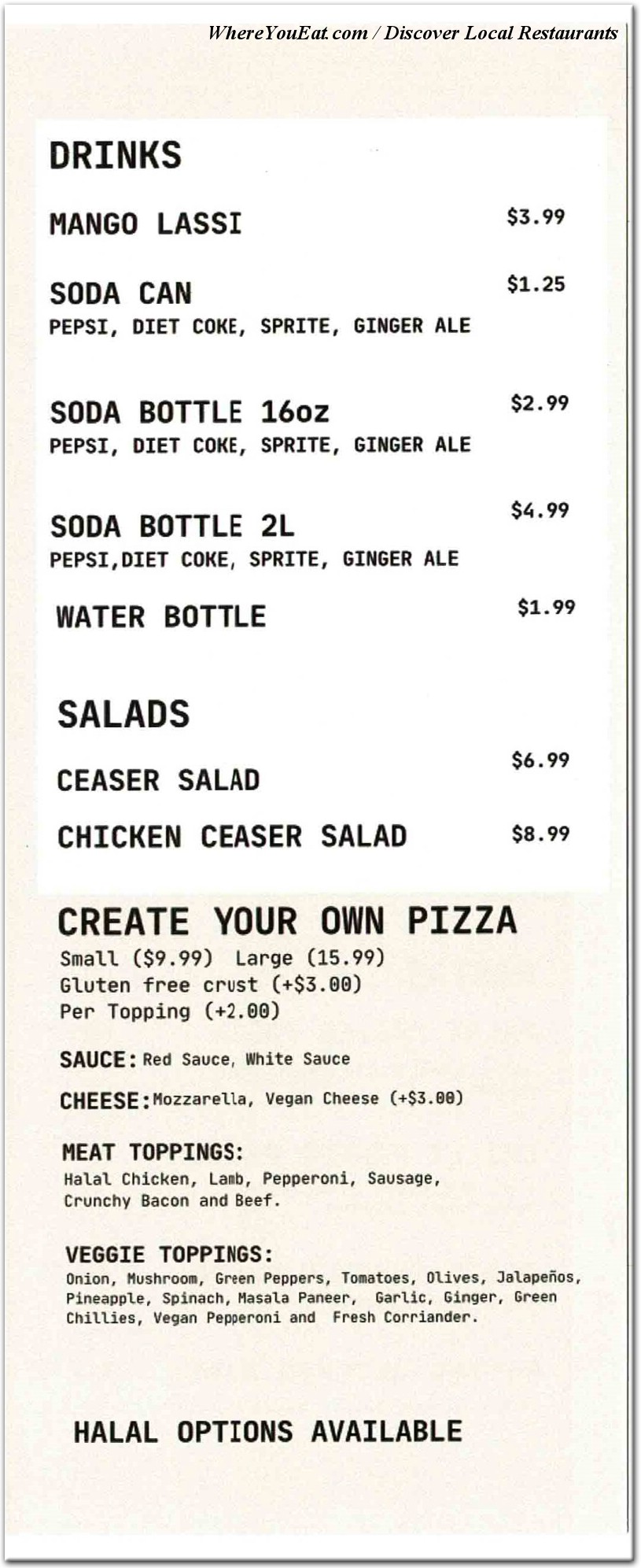 menu image