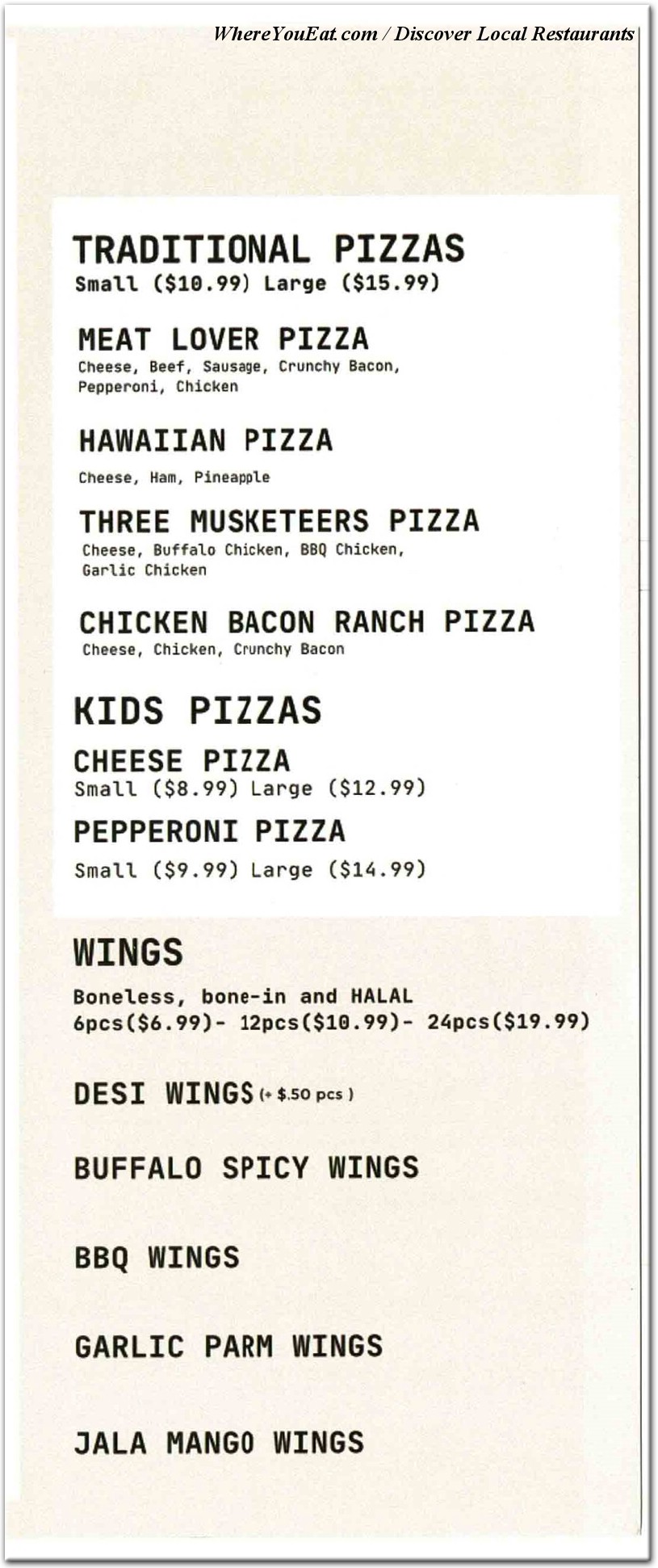 menu image